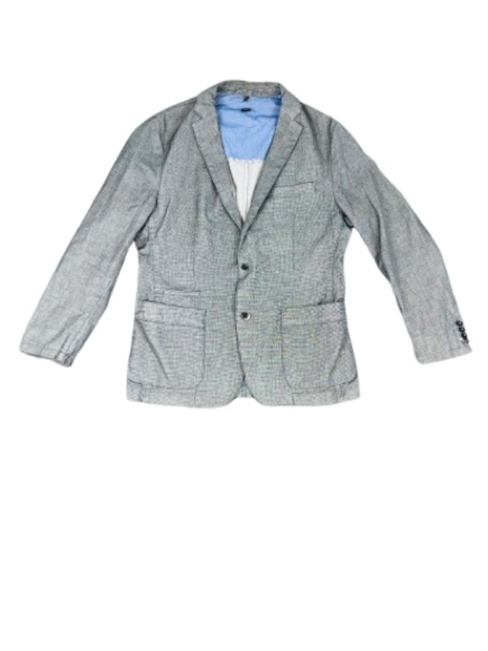Hugo Boss Light Gray Blazer with Light Blue Interior